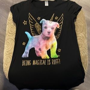 Justice Puppy Unicorn short sleeve tshirt